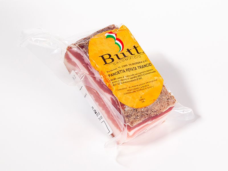 Pancetta pepata trancio